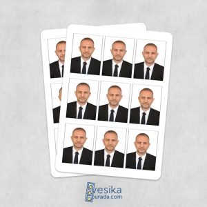 Vesikalık Fotoğraf 8 Adet (4,5x6 cm) - Beyaz Fon (Resmi)