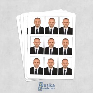 Vesikalık Fotoğraf 16 Adet (4,5x6 cm) - Beyaz Fon (Resmi)